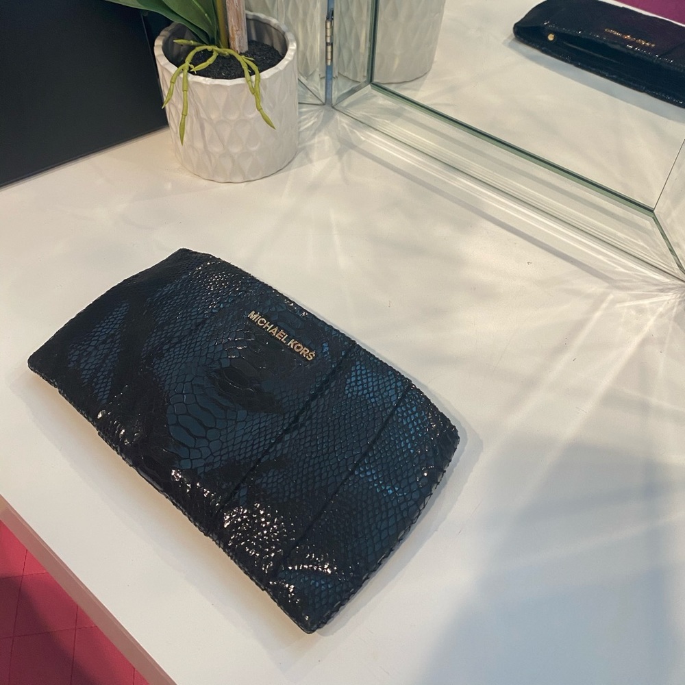 Michael Kors Black Python Leather Bag - image 2